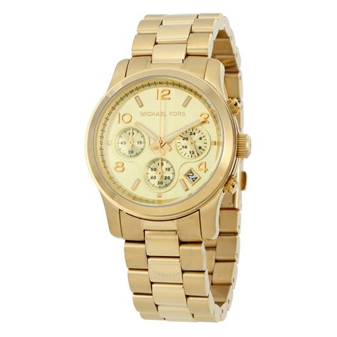 michael kors watch mk5055 rose gold|Michael Kors Runway MK5055 Gold Chronograph Watch .